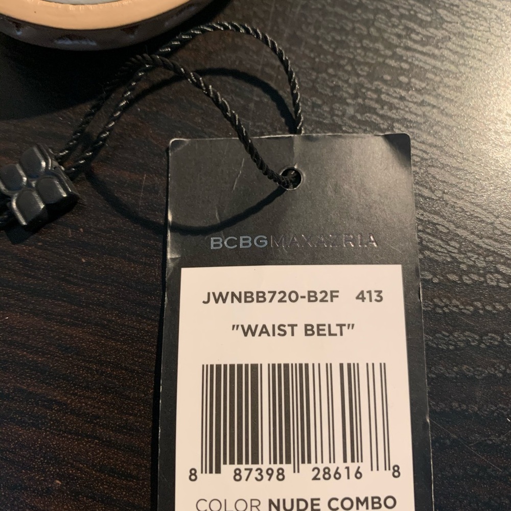 BCBG Waist Belt Nude Combo Size Small